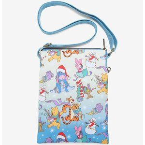 🎄Loungefly Disney Winnie The Pooh Friends Holiday Passport Crossbody Bag